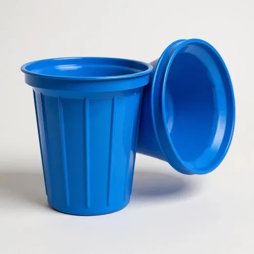 Vaso de plástico azul