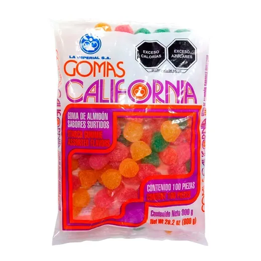 Gomas California surtidas c/100