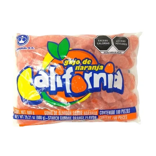 Gomas California gajo de naranja c/100