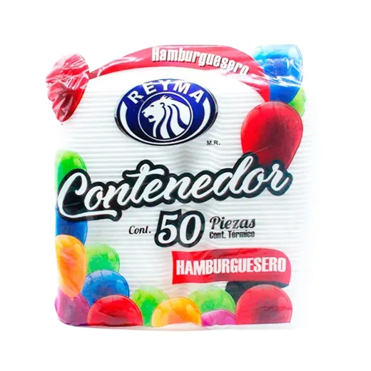Contenedor hamburguesero Reyma c/50