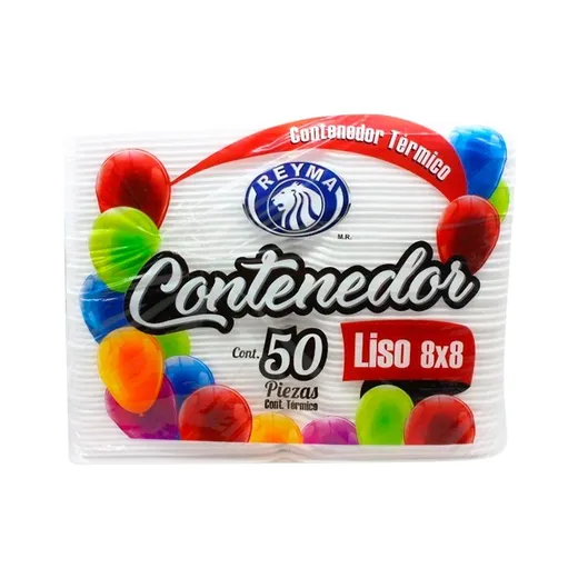 Contenedor Reyma liso 8x8 c/50