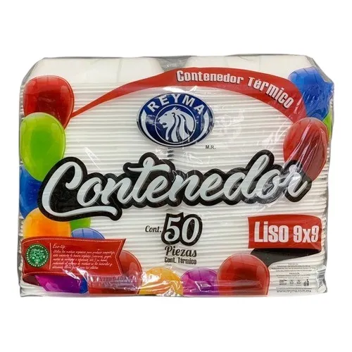 Contenedor Reyma liso 9x9 c/50
