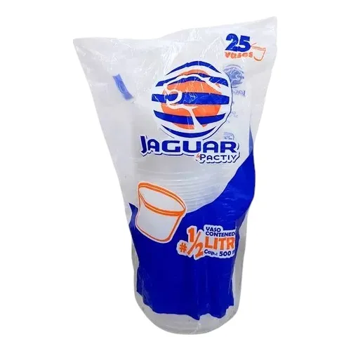 Vaso contenedor Jaguar ½ litro c/25