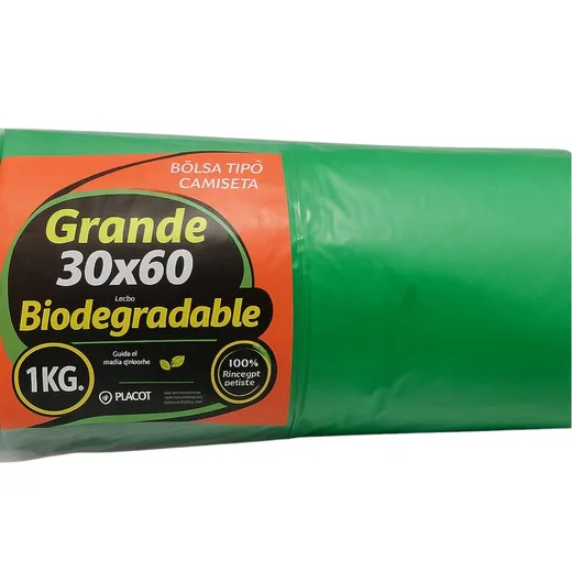 Bolsa camiseta grande 30x60, 1 kg